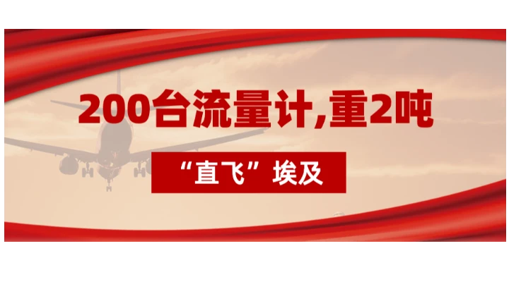 200台流量计“直飞”埃及，重2吨，运费10万