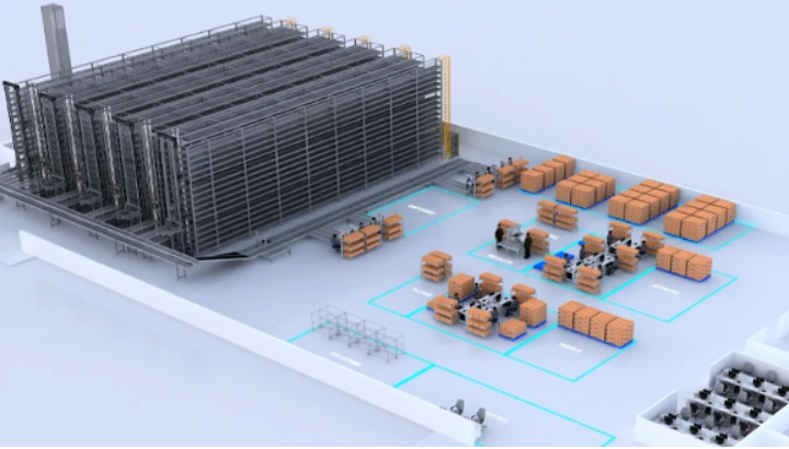 美仪立体仓库与AGV智能搬运系统投用